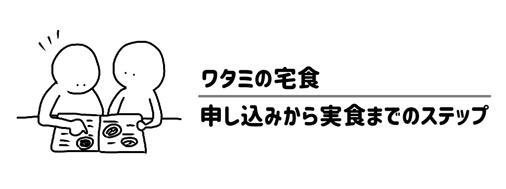 ワタミの宅食（冷蔵）　申し込みから実食までの3ステップ