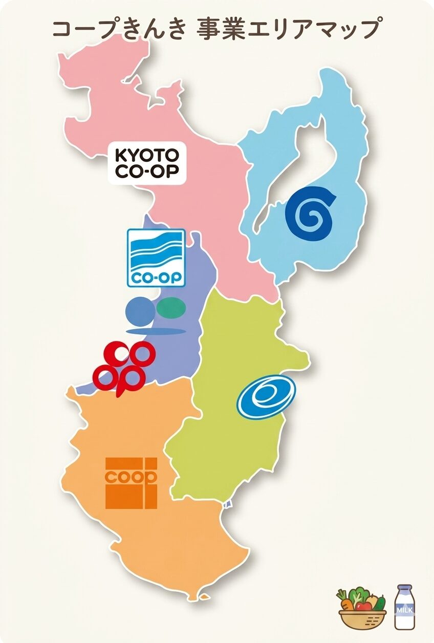 コープきんきエリアマップ