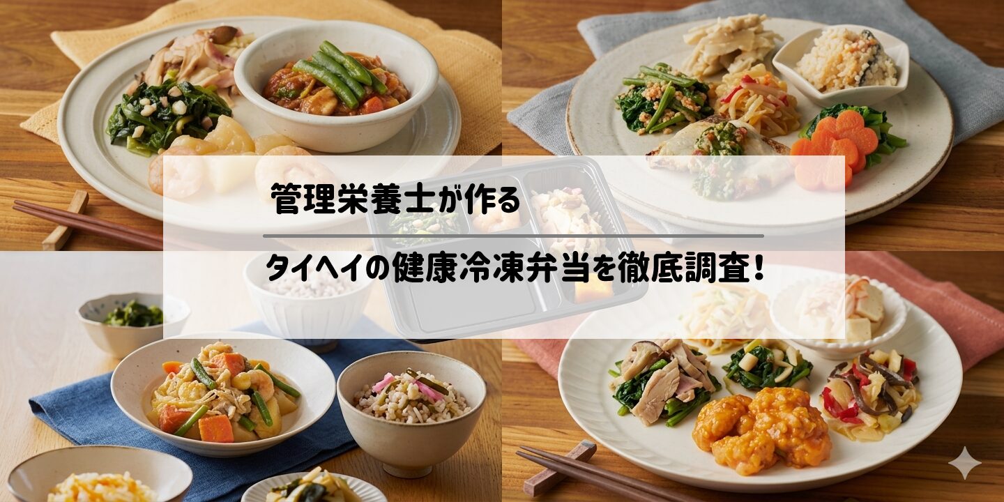 管理栄養士が作るタイヘイの健康冷凍弁当を徹底調査！サムネイル