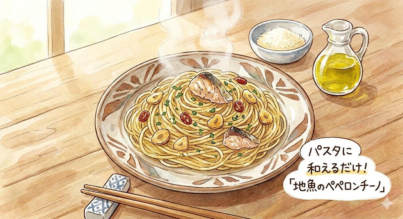 パスタに和えるだけ「地魚のペペロンチーノ」