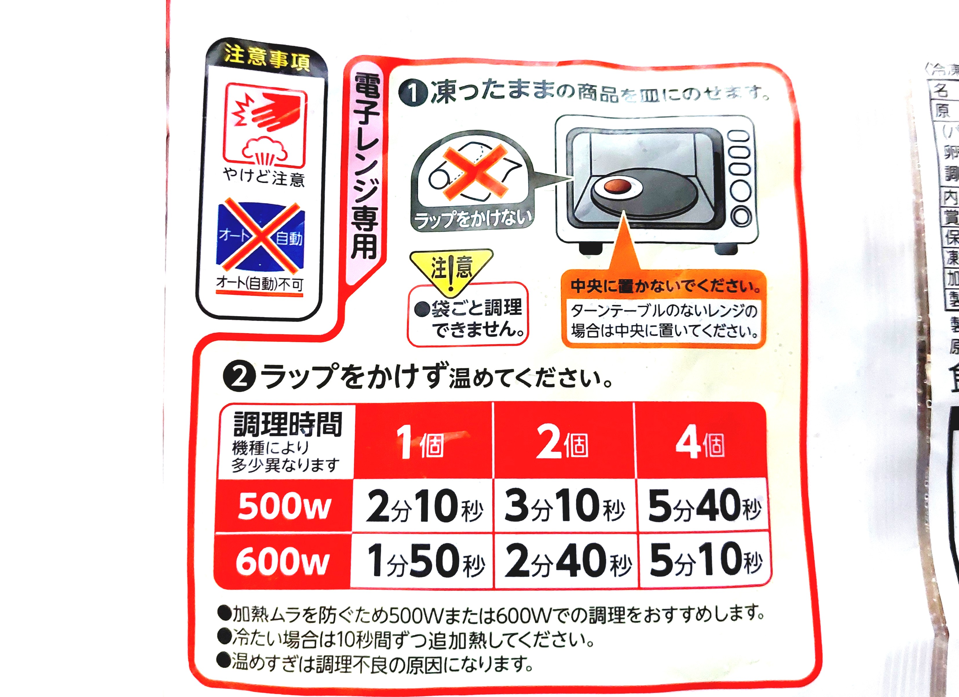 コープ「電子レンジで！肉汁じゅわっとチーズハンバーグ」電子レンジ調理方法