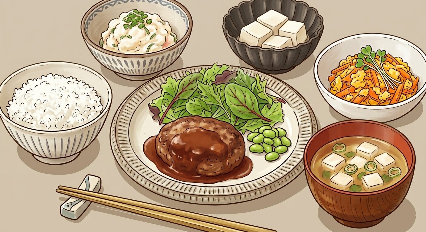 Dr.つるかめキッチン「カロリー制限気づかい御膳」【カロリー】ハンバーグデミグラスソース