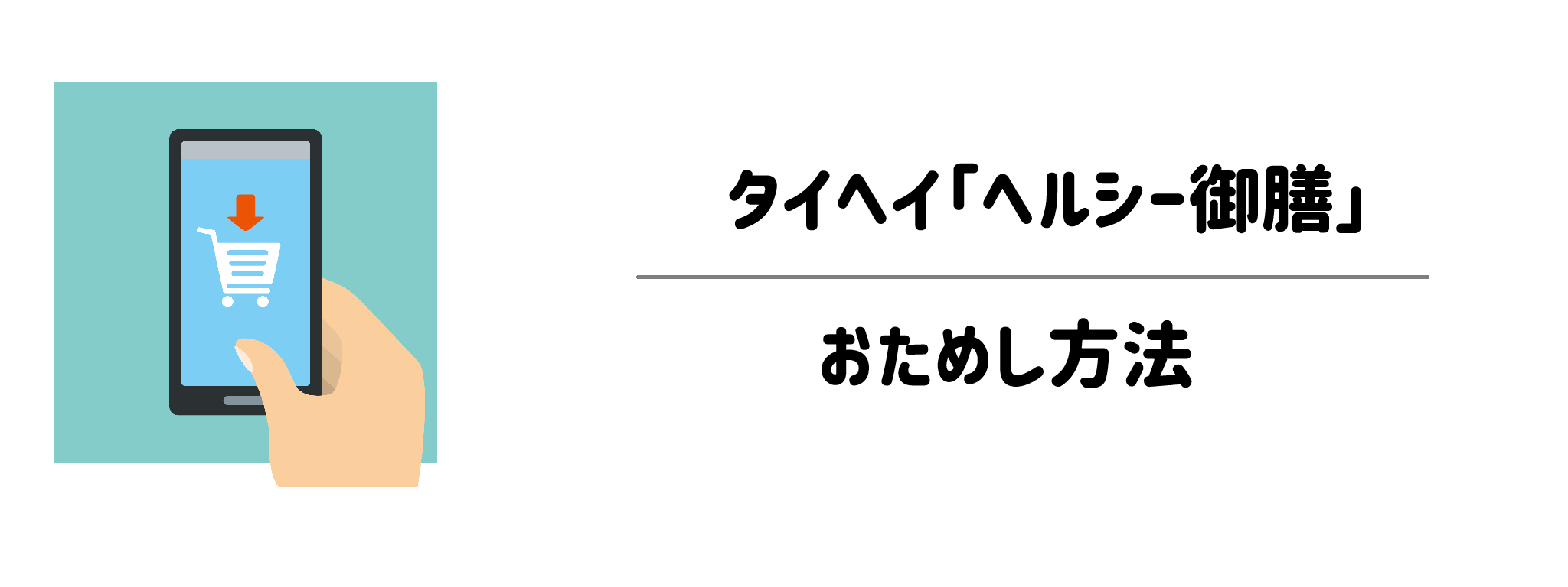 ヘルシー御膳　お試し方法は？