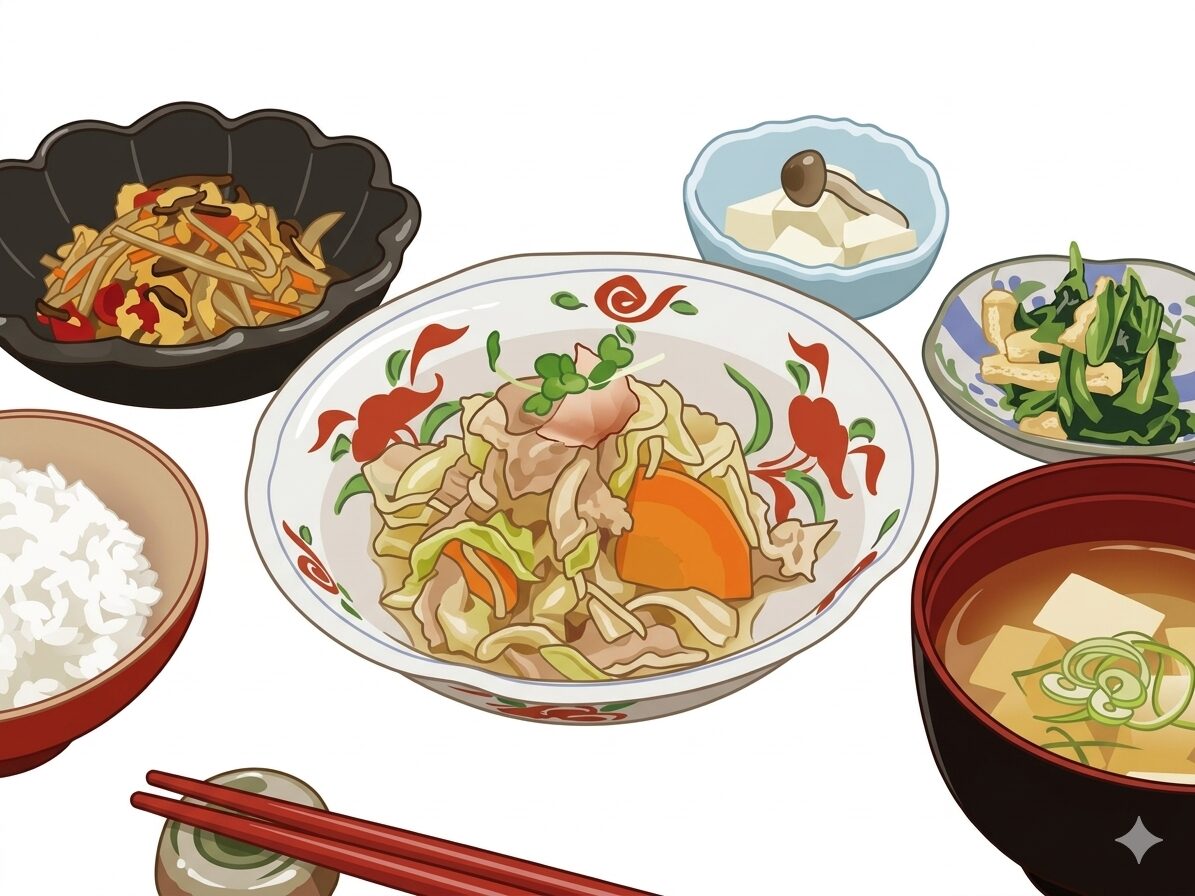 【塩分制限気づかい御膳】すき焼き風煮