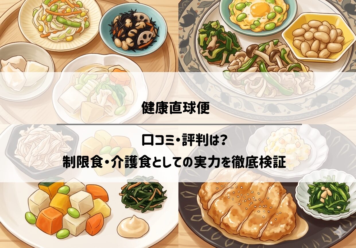 【健康直球便】口コミ・評判は？制限食・介護食としての実力を徹底検証 サムネイル