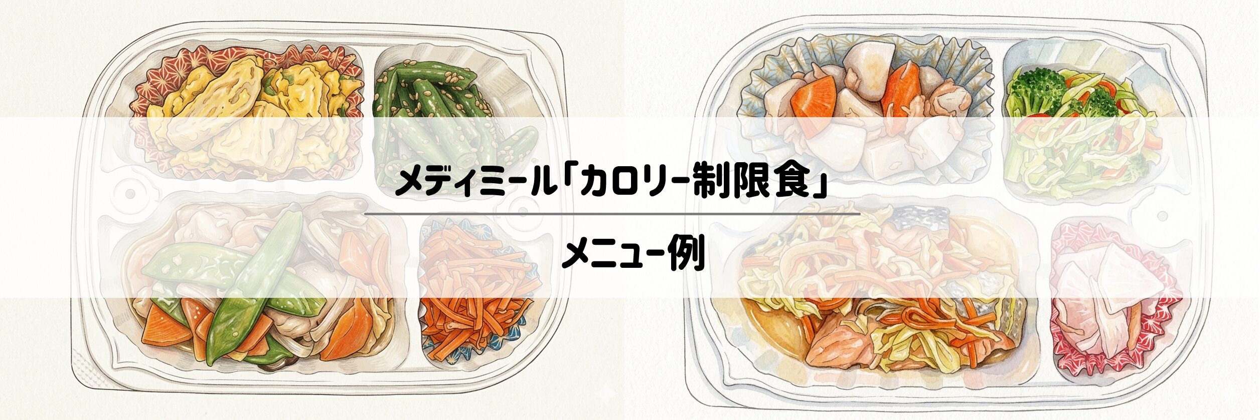 メディミール「カロリー制限食」のメニュー例