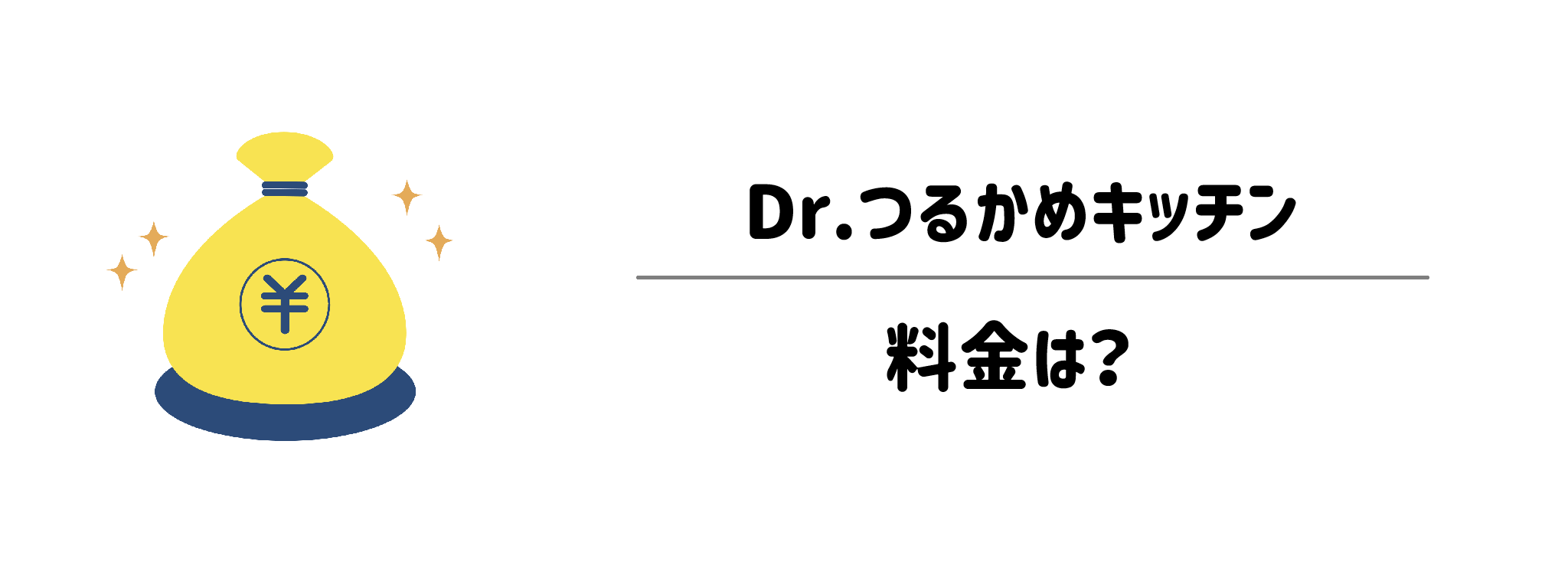 Dr.つるかめキッチンの料金は？継続にかかる費用を解説