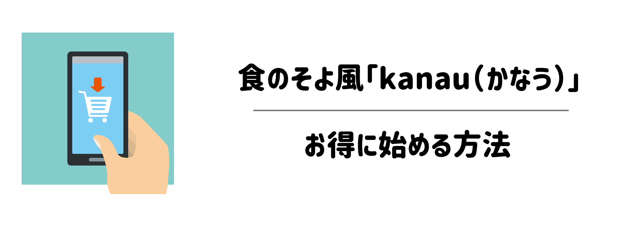 食のそよ風「kanau」を一番お得に始める方法とお試し手順