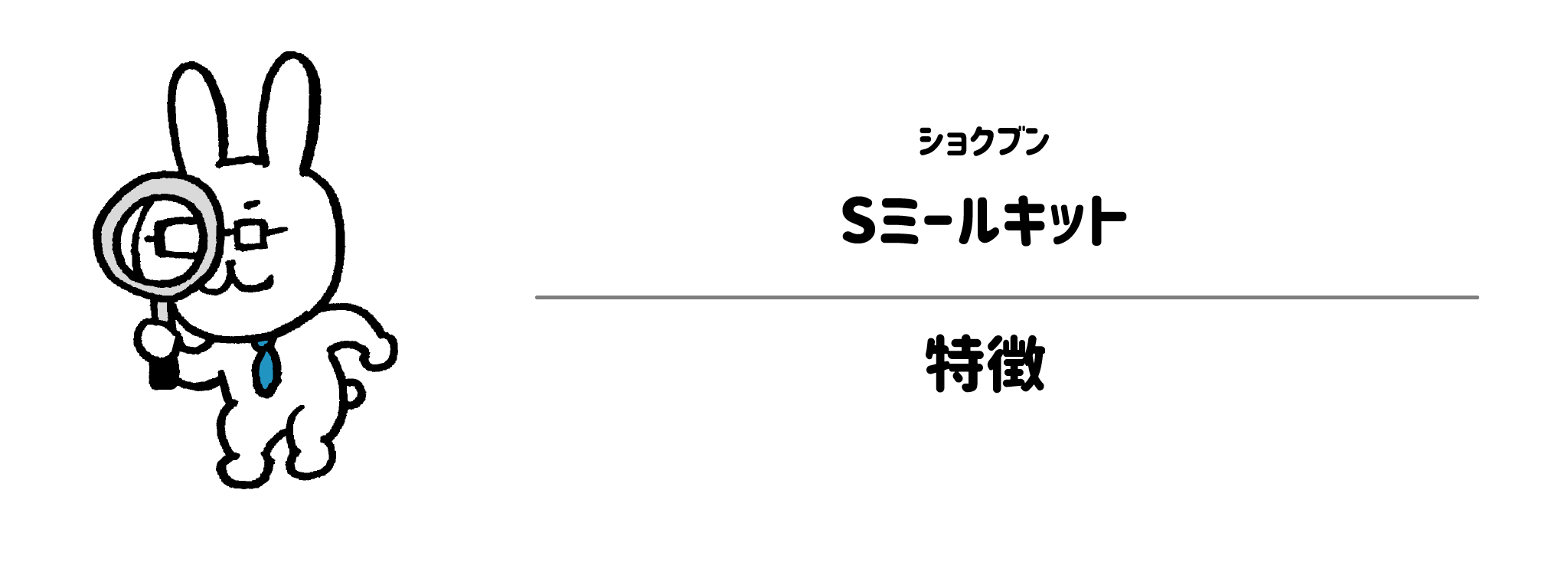 ショクブン「Sミールキット」の特徴