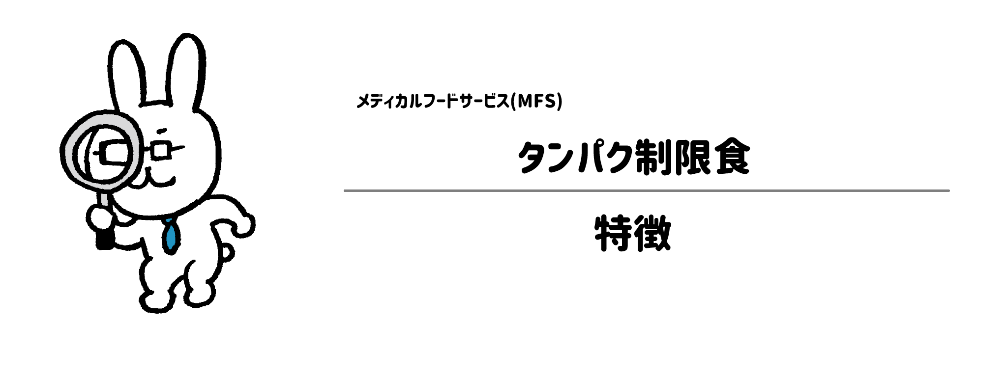 メディカルフードサービス「タンパク制限食」の特徴