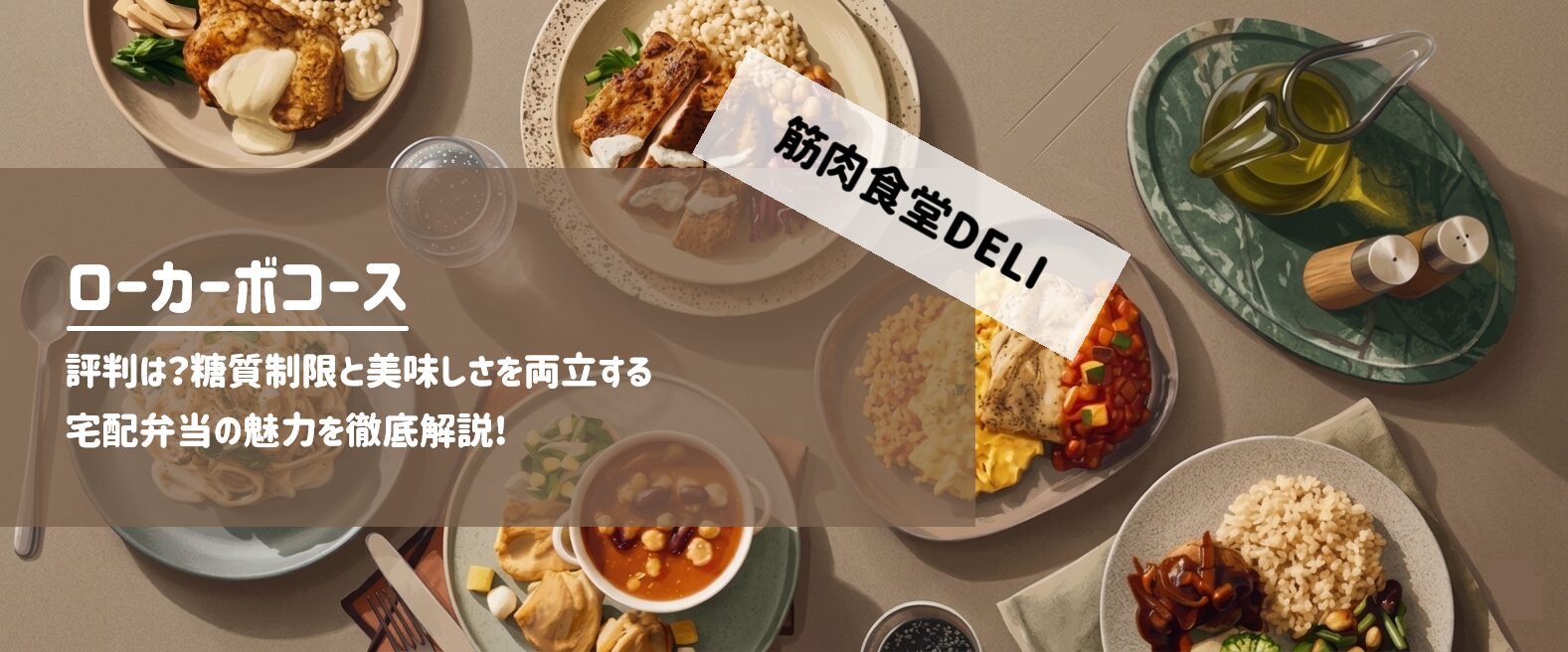 筋肉食堂DELI「ローカーボコース」の評判は?糖質制限と美味しさを両立する宅配弁当の魅力を徹底解説サムネイル