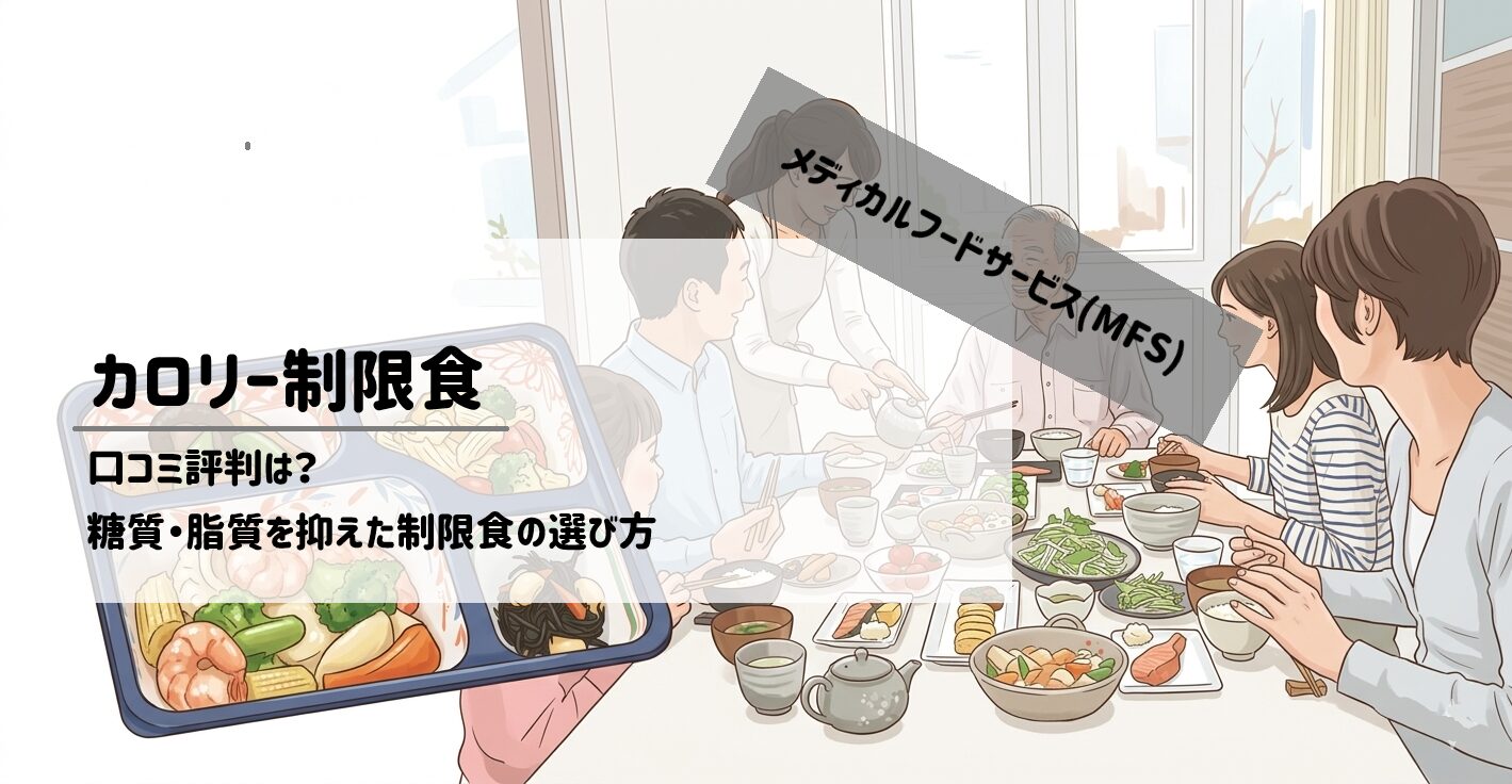 メディカルフードサービス「カロリー制限食」の口コミ評判！数値管理をラクにする宅配弁当の選び方サムネイル