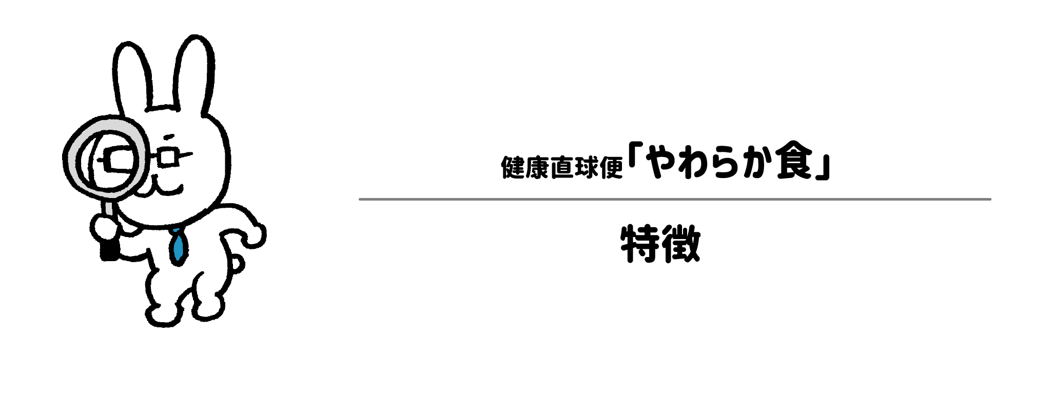 健康直球便「やわらか食」の特徴
