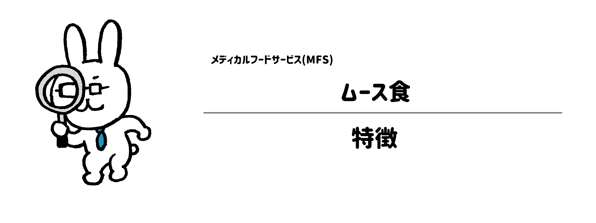 メディカルフードサービス「ムース食」の特徴