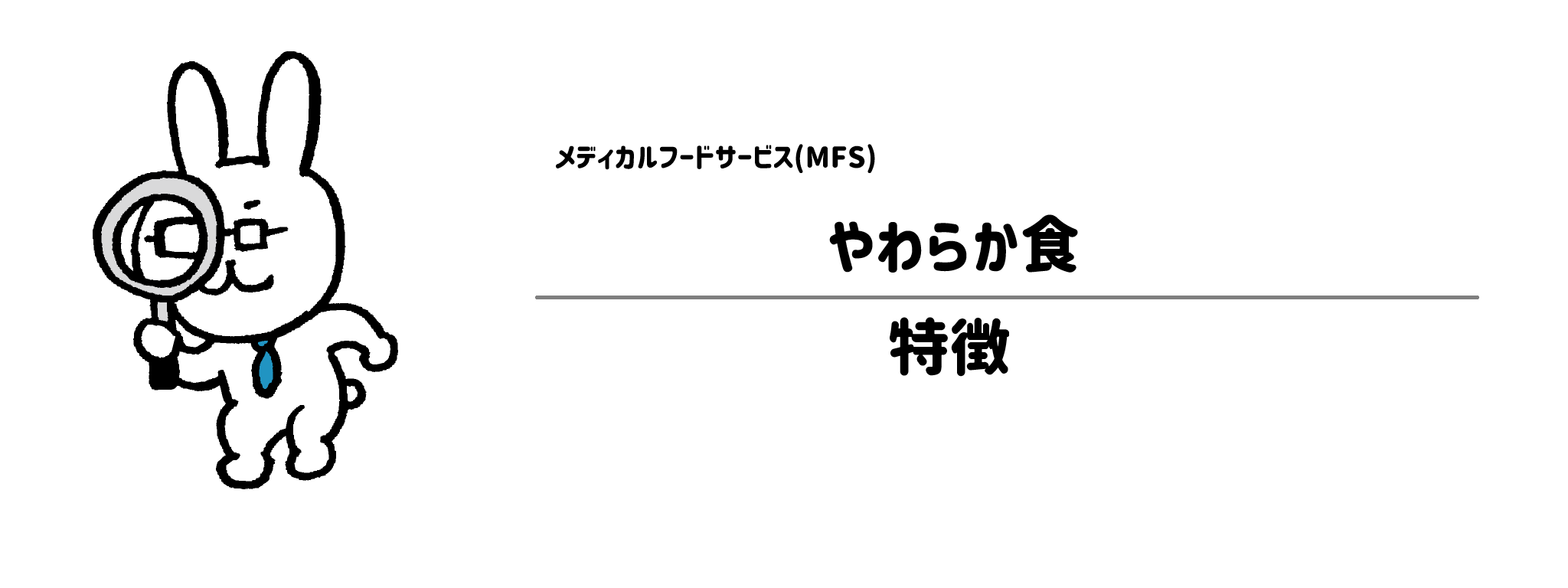 MFS「やわらか食」の特徴