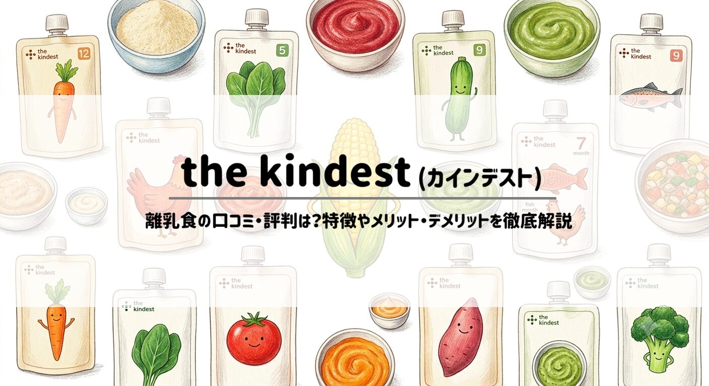 the kindest (カインデスト) 離乳食の口コミ・評判は？特徴やメリット・デメリットを徹底解説 サムネイル