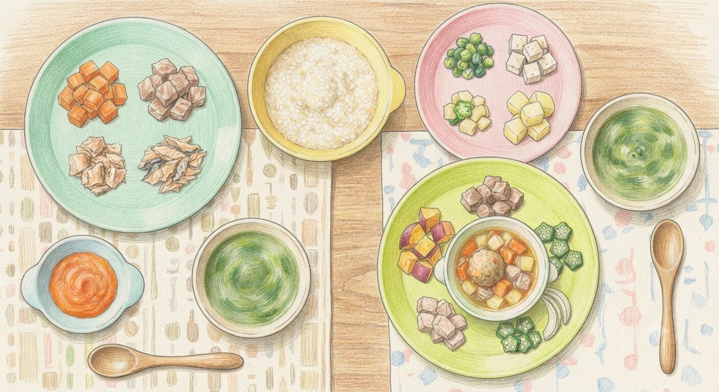 オイシックスのベビー＆キッズプランメニュー例画像