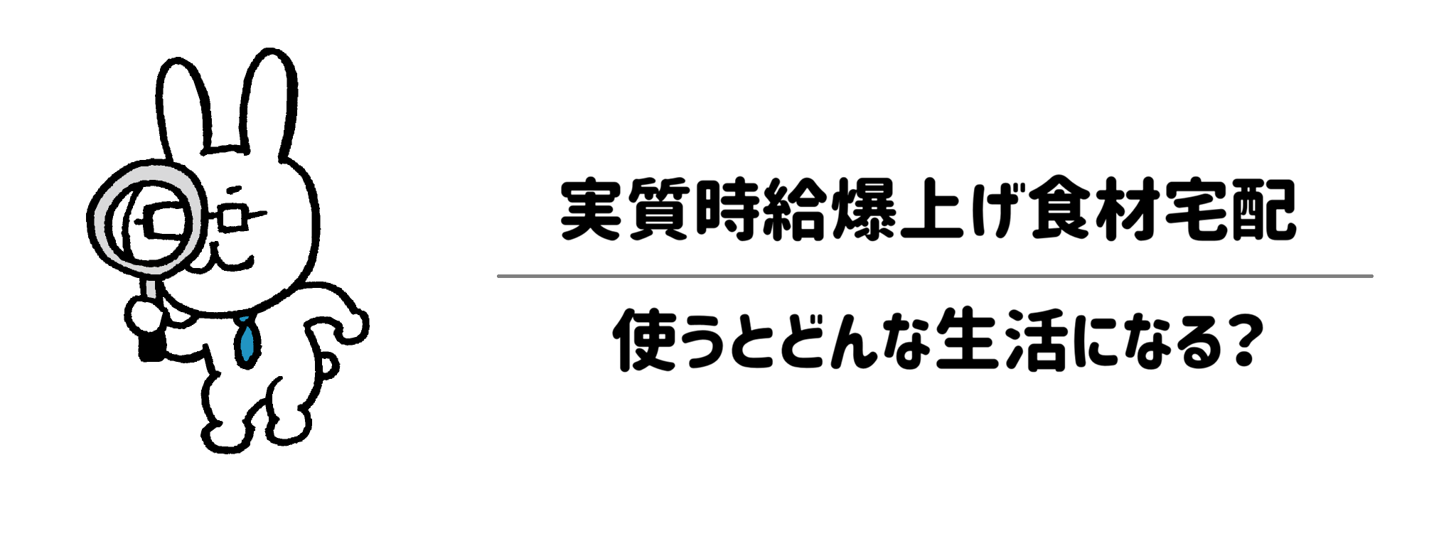 実質時給を爆上げする食材宅配　使うとどんな生活になる？