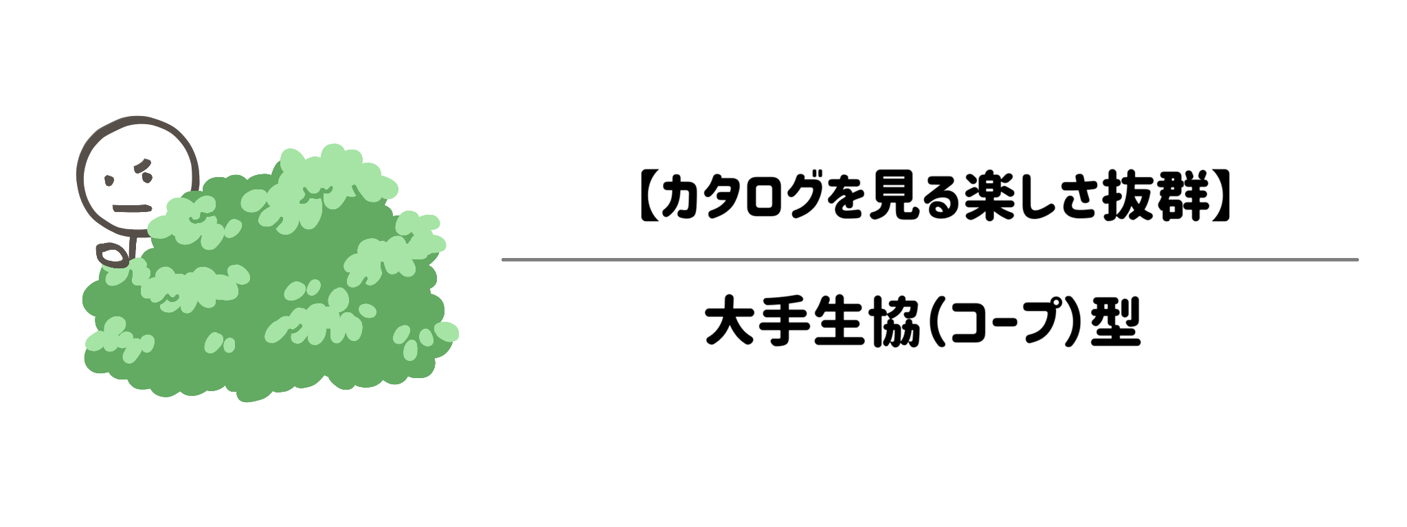 取扱い商品数が多い【カタログを見る楽しさ抜群】大手生協(コープ)型
