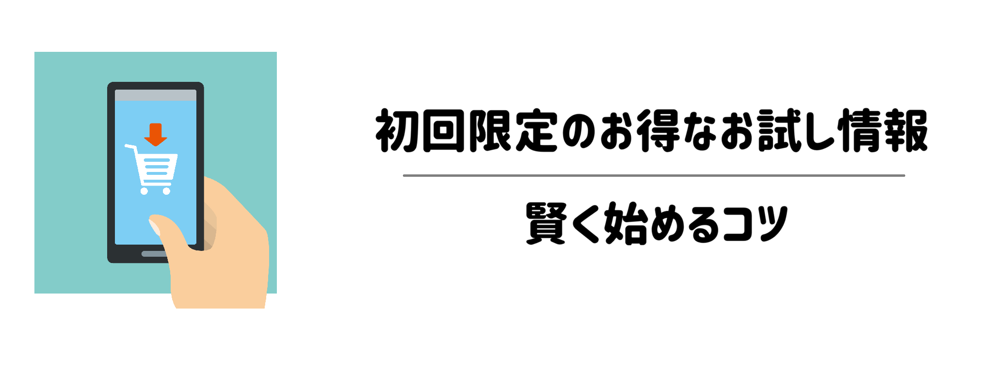 初回限定のお得なお試し情報と賢く始めるコツ
