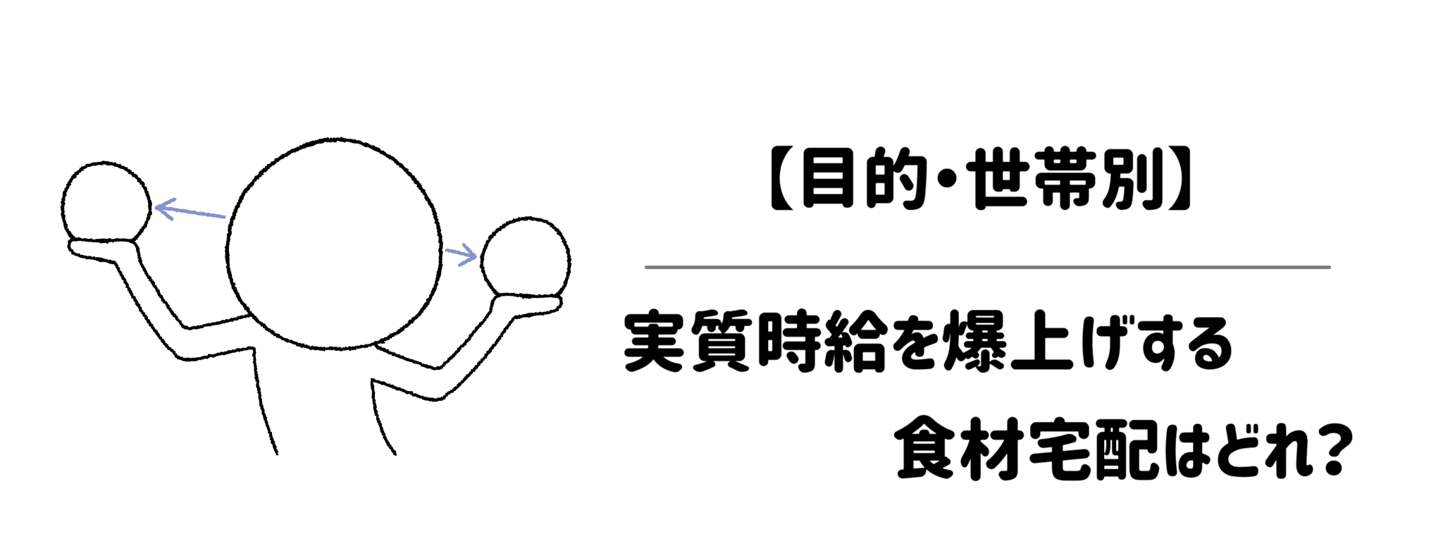 【目的・世帯別】あなたにぴったりの実質時給を爆上げする食材宅配はどれ？